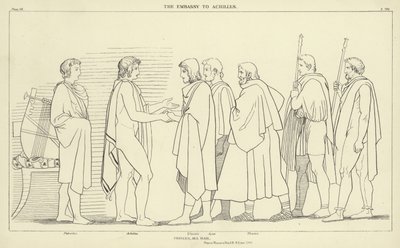 De ambassade naar Achilles door John Flaxman